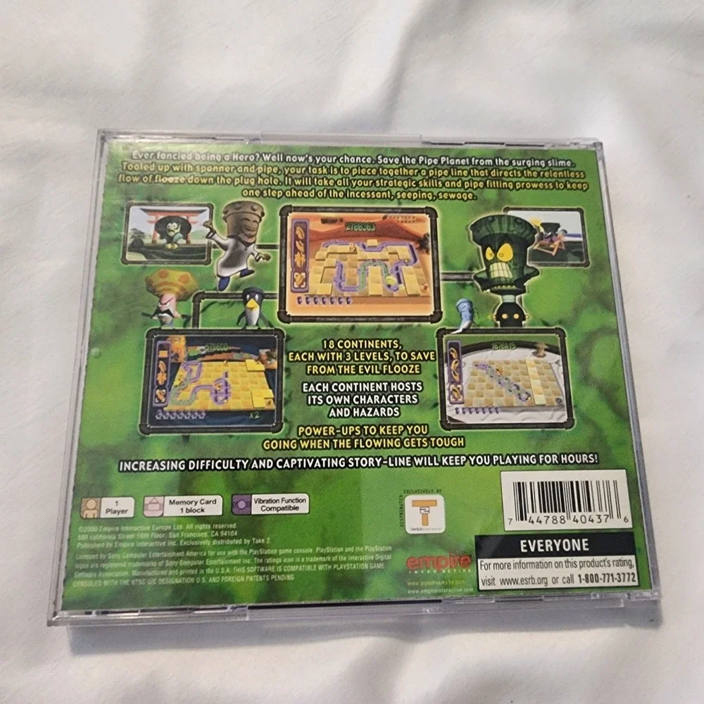 Pipe Dreams 3D Sony‎ PlayStation, PS, 2001 Complete